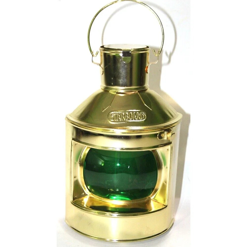 Starboard Ship Train Green Lantern Nautical Maritime Hanging Decoration 10